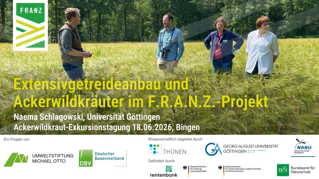 Titelseite: Extensivgetreideanbau und Ackerwildkräuter im F.R.A.N.Z.-Projekt